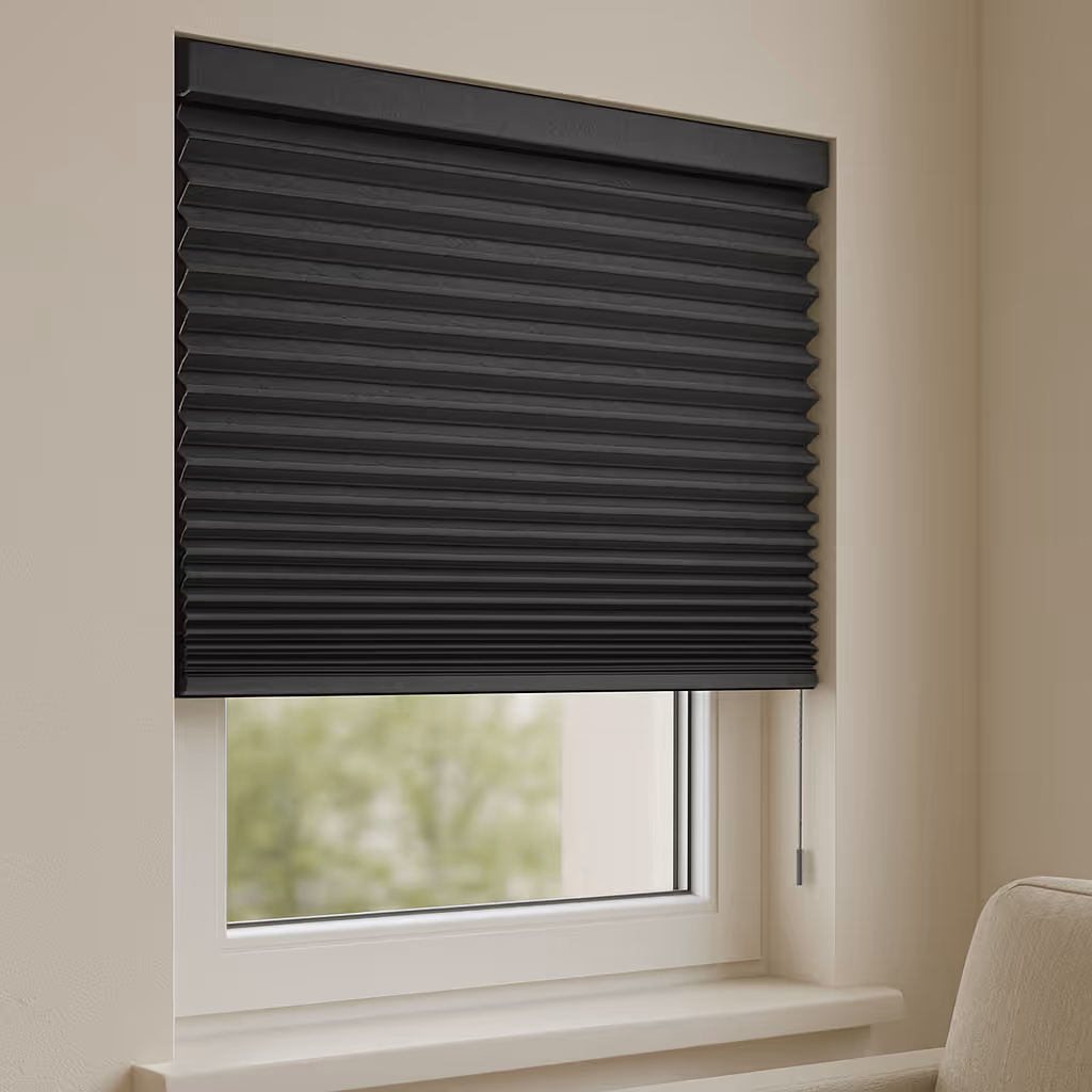 Honeycomb plissé gordijn